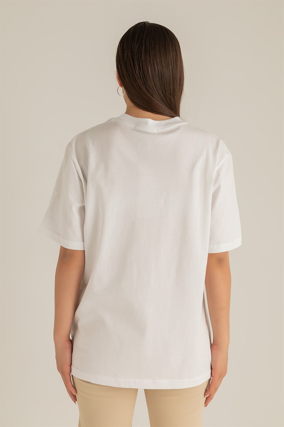 Deniz Butik Ayıcık Baskılı T-Shirt - BEYAZ. 5