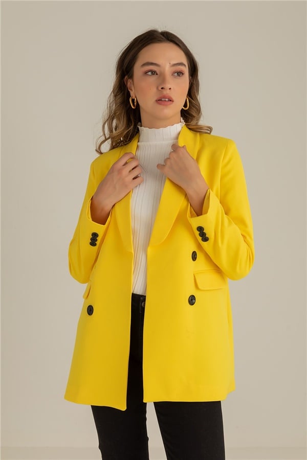 sarı blazer ceket