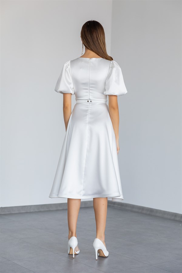 White Evening Dress