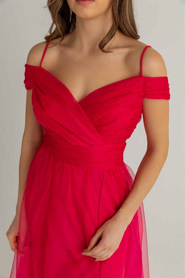 Fuchsia Evening Dress