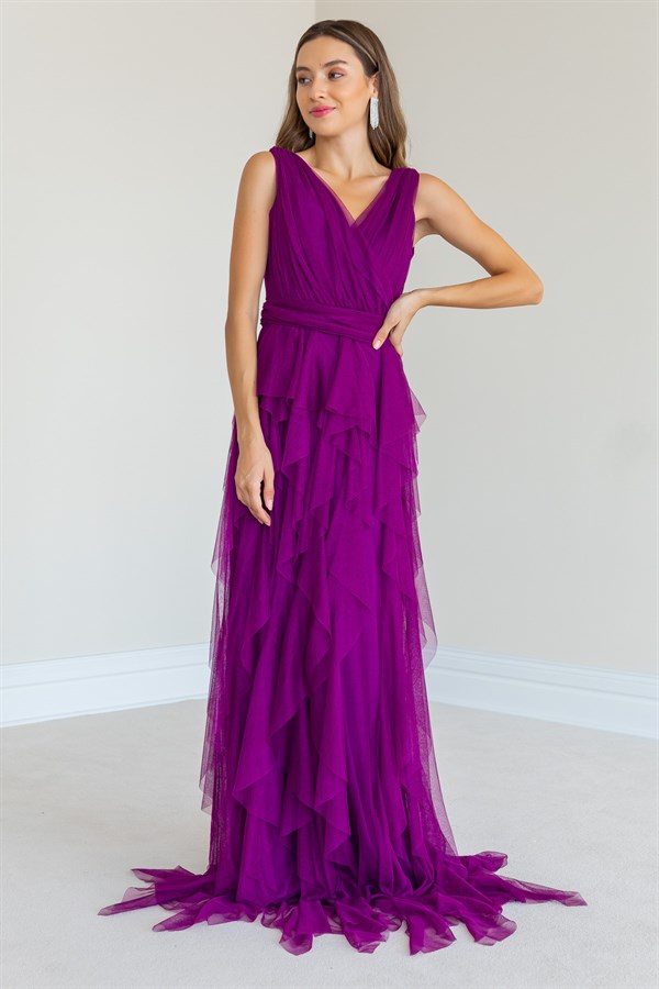 Purple Evening Dress