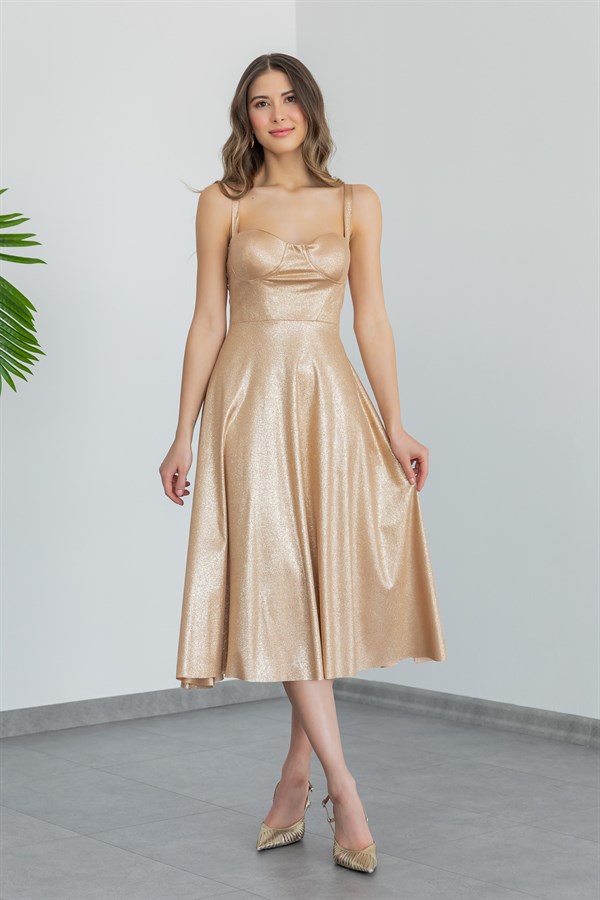Gold Evening Dress