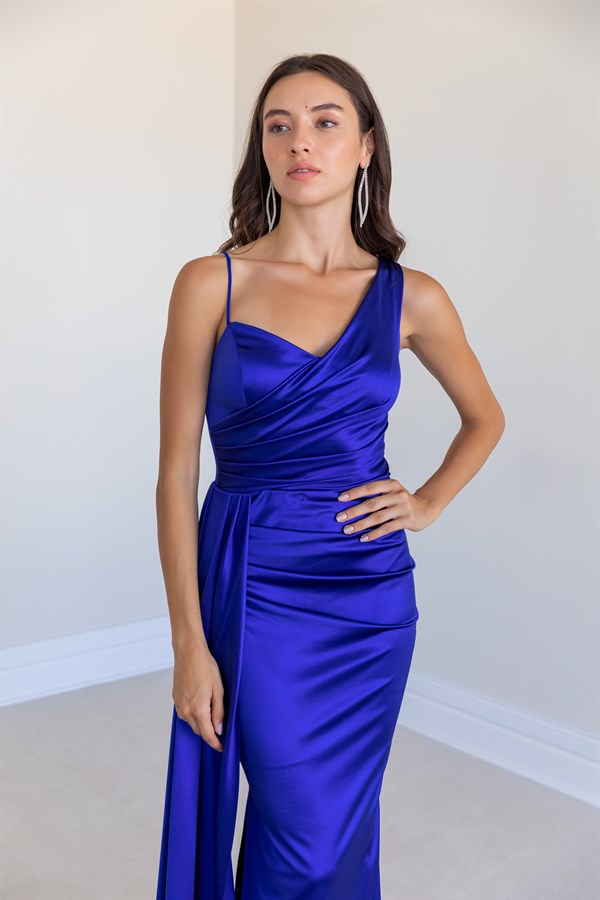 Sax blue Evening Dress